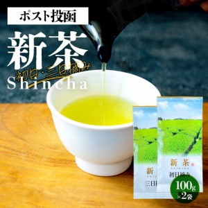 【新茶でお届け】 新茶 2024 新茶ギフトセット 初日 三日摘み 200g 100g×2袋 茶葉  茶葉 みずたま農園製茶場 お茶 緑茶 一番茶 国産 静