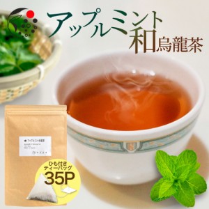 アップルミント×烏龍茶 2.5g×35p ティーバッグ お茶 アイスティー 水出し 国産  アフタヌーンティー 冷茶 水出し ハーブ フレッシュ 爽