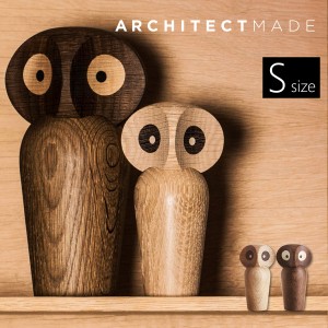 ［ ARCHITECTMADE Owl-Small ］アーキテクトメイド 木製 おしゃれ 北欧 動物 アニマル 天然木 無垢材 鳥 フクロウ 梟 グッズ 雑貨  おも