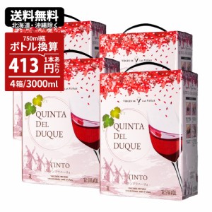 箱ワイン 3L ボックスワイン ワイン ワインセット クインタデルデューク 赤 BIB 3000ml×4個 辛口 ミディアム 送料無料 一部除外 スペイ