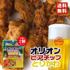 オリオンビアチップ とりかわ うま塩コショウ味 （45g） 2個セット 送料無料 メール便 同梱不可 沖縄 人気 土産 おつまみ 珍味 沖縄のお