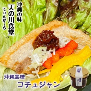 沖縄黒糖コチュジャン140g×6個セット 天の川食堂 送料無料 手造り 韓国料理 韓国調味料 辛い ご当地 発酵 プレゼント お土産 ギフト 沖