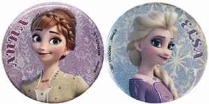 アナと雪の女王２ Frozen 2 グリッター缶バッジ ２個セット IBA 185