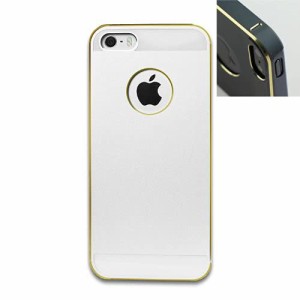 ibacks iPhone SE/5S/5 ケース NEWエッセンス シルバー-ゴールドエッジ IBIP50142