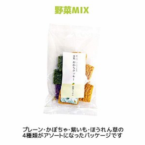 【十二堂】豆乳おからクッキー 野菜MIX味(8枚入) バター マーガリン 卵 不使用 / 保存料 香料 無添加