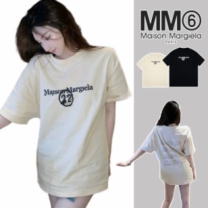 MM6 Maison Margiela マルタンマルジェラ 新作 MM6 バブルプリント Tシャツ 半袖 メンズ レディース  春夏 人気 おすすめ