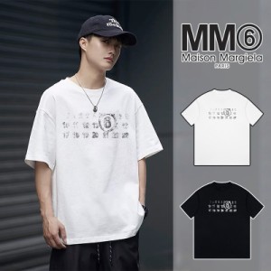 MM6 Maison Margiela マルタンマルジェラ 新作 MM6 バブルプリント Tシャツ 半袖 メンズ レディース  春夏 人気 おすすめ