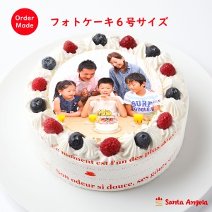 写真ケーキ【フォトケーキ】6号サイズ【送料無料】５〜６人分冷凍スイーツ 冷凍ケーキ