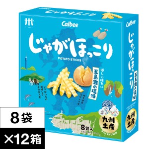 (ポイント2倍 最短当日出荷) カルビー じゃがほっこり 五島灘 の塩味 8袋×12箱 1ダース 送料無料 鹿児島工場 Calbee ポテト スティック 