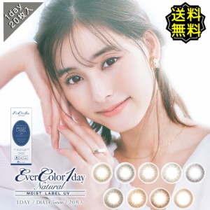 カラコン ワンデー 度あり エバーカラーワンデーナチュラル モイストレーベルUV 新木優子 1箱20枚入り 14.5mm BC8.7 1day   【送料無料】