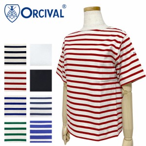 Orcival オーシバル スビンジャージ ボートネック 半袖Tシャツ レディース OR-C0070 SOE