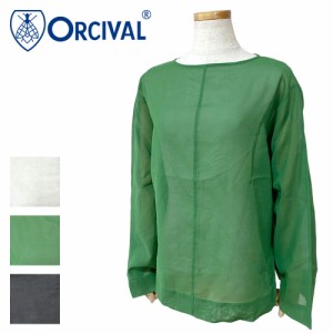 Orcival オーシバル シアーコットン プルオーバーシャツ レディース OR-B0271 VOM