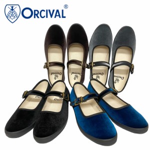 Orcival 【オーチバル】 ベルベット ストラップシューズ Ladys【OR-H0136 RVT】