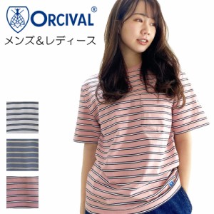 Orcival 【オーチバル】3ストライプ ポケットTシャツ (メンズ・レディース)【RC-9166】