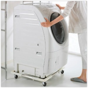 【日本メーカー 】洗濯機 台 CREEKS 組立ラクラク 洗濯機置き台 キャスター付き 耐荷重500kg ラック かさ上げ台 冷蔵庫台 洗濯機パン  置