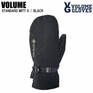 23-24  VOLUME ボリューム  STANDARD MITT X  スタンダードミトンX  BLACK  VOLUMEグローブ  ゴアテックス  ミトングローブ