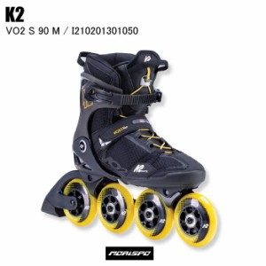 K2 ケーツー インラインスケート VO2 S 90 M I210201301050 ブラック/イエロー 大人 メンズ 国内正規品