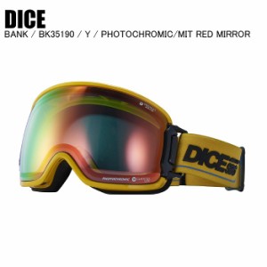 DICE  ダイス  BK35190  BANK  バンク  Y  PHOTOCHROMIC / MIT RED  ダイスゴーグル  調光レンズ  MITレンズ