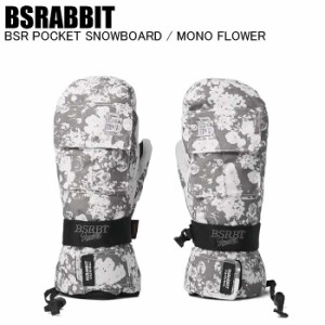 BSRABBIT ビーエスラビット BSR POCKET SNOWBOARD MONO FLOWER グローブ スノボ 韓国