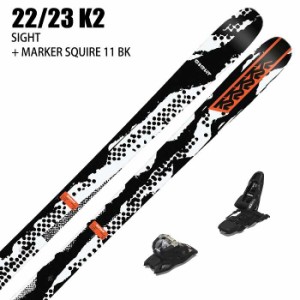 [スキー2点セット]ケーツー スキー板 2023 K2 SIGHT + 24 MARKER SQUIRE 11 BK 100mm ビンディングセット 22-23