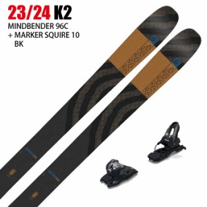 [スキー2点セット]ケーツー スキー板 2024 K2 MINDBENDER 96 C + 24 MARKER SQUIRE 10 100mm ビンディングセット 23-24