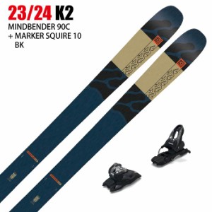 [スキー2点セット]ケーツー スキー板 2024 K2 MINDBENDER 90 C + 24 MARKER SQUIRE 10 100mm ビンディングセット 23-24