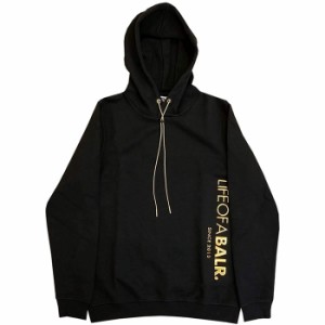 BALR. ボーラー CC BALR. STRAIGHT HOODIE B10138 BLACK/GOLD フットサル スウェットジャケット