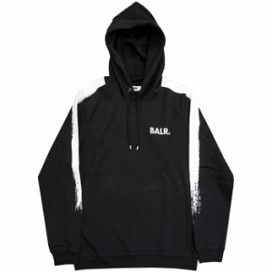 BALR. ボーラー CHALK STRIPED STRAIGHT HOODIE B10305 BLACK フットサル スウェットジャケット