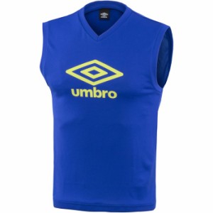 UMBRO アンブロ TRジュニア用 ノースリーブプラシャツ V首 サッカー・フットサル UUJPJA66 ブルー サッカー サッカーウェア