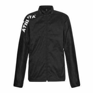 ATHLETA アスレタ JR 裏地付きストレッチウインドジャケット 02377J 70BLK フットサル トレーニングジャケット