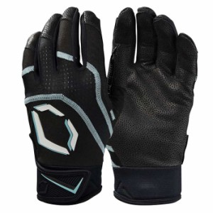 EVOSHIELD エボシールド 野球用 バッティング手袋 天然皮革 EVO KHAOS バッティンググラブ WB57220 ブラック 野球 野球用具