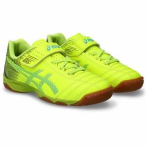 ASICS アシックス JUNIOLE 6 IN 1104A044.752 イエロー×アクアリウム フットサル インドア