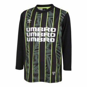 UMBRO アンブロ THE THIRD グラフィック長袖プラクティスシャツ UUJWJB51 BLK ブラック サッカー サッカーウェア