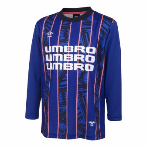 UMBRO アンブロ THE THIRD グラフィック長袖プラクティスシャツ UUJWJB51 VBLU ブルー サッカー サッカーウェア