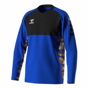 HUMMEL ヒュンメル L/Sプラクティスシャツ HAP7176 69 Gブルー サッカー サッカーウェア