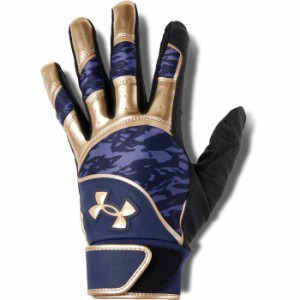 UNDERARMOUR アンダーアーマー UAクリーンアップバッティンググローブ メンズ 野球 バッティング手袋 両手用 1371972 410 ネイビー 野球 