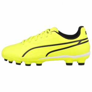 PUMA プーマ プーマ キング マッチ HG + MID JR 10757404 04 エレクトリックライム/プーマブラック/ポイズンピンク サッカー ジュニアス