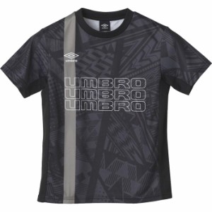 UMBRO アンブロ 【THE THIRD】ジュニアグラフィック半袖プラクティスシャツ UUJXJA51 BLK ブラック サッカー サッカーウェア