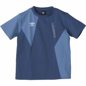 UMBRO アンブロ 【THE THIRD】ジュニアフィールテック半袖プラクティスシャツ UUJXJA53 DKDM ネイビー サッカー サッカーウェア