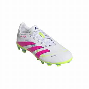 adidas Predator サッカーシューズ ホワイト/ピンク adidas Kids Predator Elite Firm Ground - White/Lucid Pink