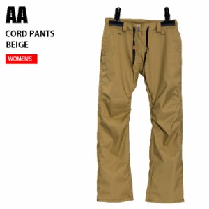 AA ダブルエー ウェア CORD PANTS 22-23 BEIGE レディース パンツ スノーボード