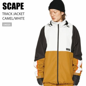 SCAPE エスケープ ウェア TRACK JACKET 22-23 CAMEL/WHITE メンズ レディース ジャケット スノーボード