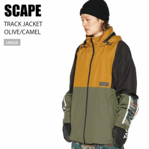 SCAPE エスケープ ウェア TRACK JACKET 22-23 OLIVE/CAMEL メンズ レディース ジャケット スノーボード