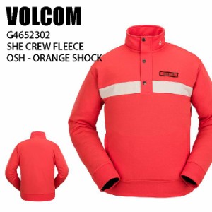 VOLCOM ボルコム ウェア SHE CREW FLEECE 22-23 OSH メンズ レディース 撥水 フリース スノーボード ライトウエア