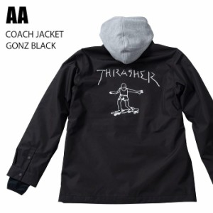 AA ダブルエー ウェア COACH JACKET 23-24 GONZ BLACK メンズ ジャケット スノーボード