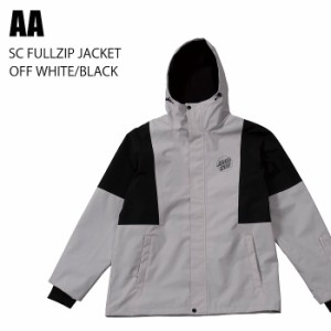 AA ダブルエー ウェア SC FULLZIP JACKET 23-24 OFF WHITE/BLACK UMISEX メンズ ジャケット スノーボード