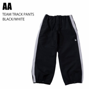 AA ダブルエー ウェア TEAM TRACK PANTS 23-24 BLACK/WHT UNISEX メンズ パンツ スノーボード