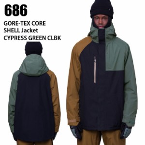 686 シックスエイトシックス ウェア GORE-TEX CORE SHELL JKT 23-24 CYPRESS GREEN CLBK メンズ ジャケット スノーボード ロクハチ