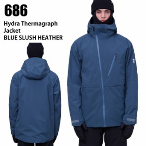 686 シックスエイトシックス ウェア HYDRA THERMAGRAPH JKT 23-24 BLUE SLUSH HEATHER メンズ ジャケット スノーボード ロクハチ