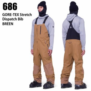 686 シックスエイトシックス ウェア GORE-TEX STRETCH DISPATCH BIB 23-24 BREEN メンズ パンツ スノーボード ロクハチ